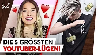 Die 5 GRÖSSTEN YouTuber-Lügen! | TOP 5