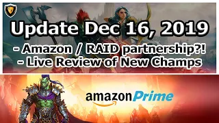 RAID Shadow Legends | Update Dec 16, 2019 | Amazon Prime + Ultimate Galek?!