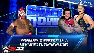 WWE 2K23 - Rey Mysterio vs. Dominik Mysterio - Full Match at SmackDown | PS5 [4K]
