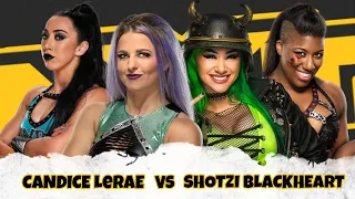 WR3D NXT: Candice LeRae (w/Indi Hartwell) vs. Shotzi Blackheart (w/Ember Moon)