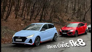 i20n follows civic typer hillclimb in wet conditions