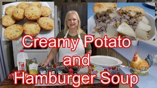 Creamy Potato and Hamburger Soup