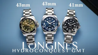[新錶更新]浪琴Hydroconquest GMT 43毫米新尺寸潛水錶上手/LONGINES 浪鬼GMT