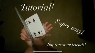 Easy cardistry tutorial! Mary Jane! Super cool aerial cardistry flourish! Magic tricks! (Insane)