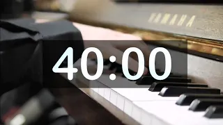 Timer For 40 Minute With Classical, Calming, Relaxing Music! Soft, Gentle, Piano, Countdown Timer