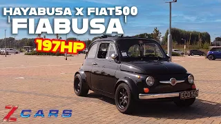 Taking a HAYABUSA Engined Fiat 500 to a Car meet | ZCars Fiabusa