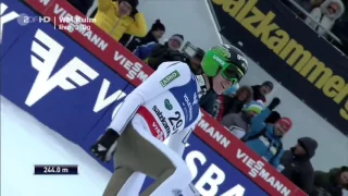 Peter Prevc Skiflug WM 2016 am Kulm 244 Meter