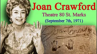 Joan Crawford | Theatre 80 St. Marks, New York (1971)