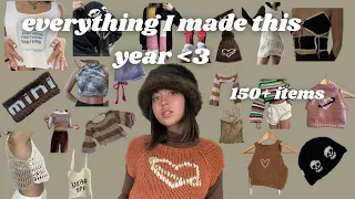 everything I made in 2022 (150+ items!) // knit, crochet, cyanotype, sewing