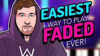 Faded - Alan Walker - Easiest Piano Tutorial