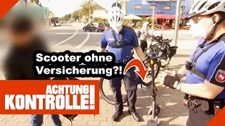 STRAFTAT! E-Scooter ohne gültiges Kennzeichen! |1/2| Kabel Eins Achtung Kontrolle