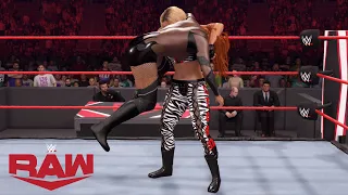 WWE 2K22 RAW TONI STORM VS BECKY LYNCH (SHOTZI AT RINGSIDE)