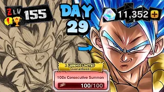 100 FREE SUMMONS!! - Starting A Free To Play Account In DragonBall Legends (Day 29)