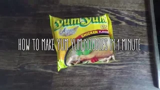 How to make Yum Yum Noodles in 1 Minute