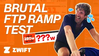 My First Zwift FTP Ramp Test - A beginner takes on the brutal challenge