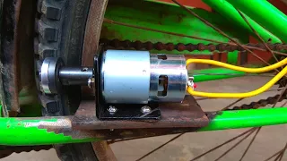 How To Make Electric bike Ebike with 12v Dc Motor [775 Motor]