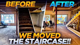 We moved the Staircase!! (and Completely Reframed the House)