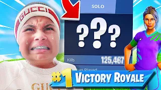 I EXPOSED Kaylen’s Fortnite Stats (KID GETS MAD)