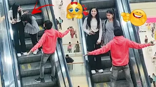 Perfume prank on escalator || funny reaction || pappu prankster