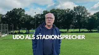 Stadionsprecher Udo - aber erst wird aufgeräumt!