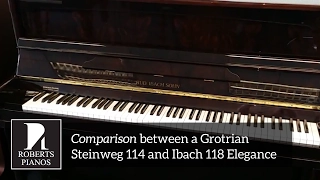 Comparison between a Grotrian Steinweg 114 and Ibach 118 Elegance