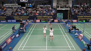 Match point - Marran / Rüütel vs Kozyreva / Sukhova - WD, SF - Estonian Intl. 2022