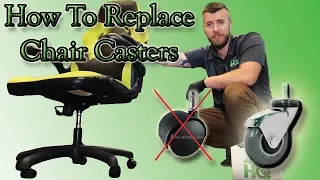 How to Replace Office Chair Casters - Full Install Video