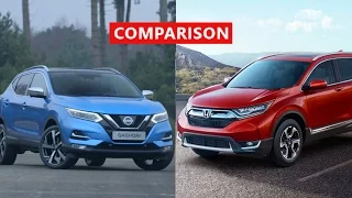 2017 Nissan Qashqai vs 2017 Honda CR-V Comparison - INTERIOR, EXTERIOR, TEST DRIVE