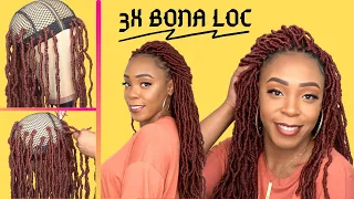 Freetress Braid - 3X BONA LOC 18 || Freetress ANTI-SLIP LACE CROCHET WIG CAP || PERFECT COMBO❤