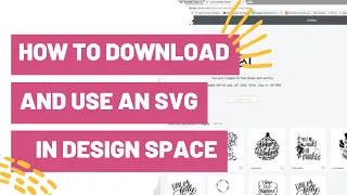 How to Download and use an SVG in Cricut Design Space