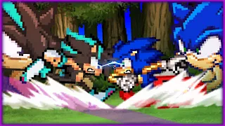 Sonic Sprite Animation Battle: Luz vs HedgehogVerse