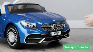 Mercedes Benz S650 Maybach 2 x 12v Battery Electric Kids Ride On Car With Remote Control