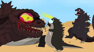 Rescue Eye Shin Godzilla From GODZILLA: The Battle Against Eyesore FUNNY | Godzilla Cartoon Movies