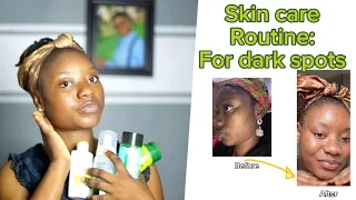 MY SKINCARE ROUTINE FOR DARK SPOTS and scars‼️/simple and affordable