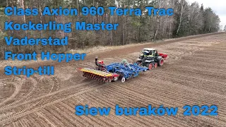 🚜👩‍🌾🚜Gospodarstwo Rolne Szkotowo🚜👩‍🌾🚜 Siew buraków cukrowych 2022🌾Class Axion 960 Terra Trac i osp.