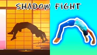 shadow fight stunts in real life (parkour flips and tricks )