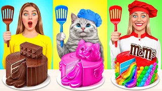 Reto De Cocina Yo vs Abuela con Gato | Desafíos Divertidos de Multi DO Smile