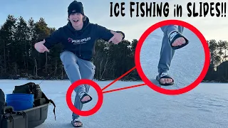 I Went Ice Fishing in Slides!