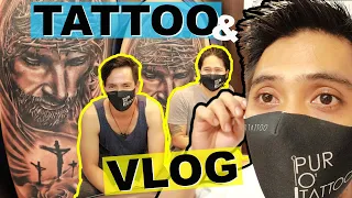 JESUS CHRIST PORTRAIT || VLOG & TATTOO TIME LAPSE