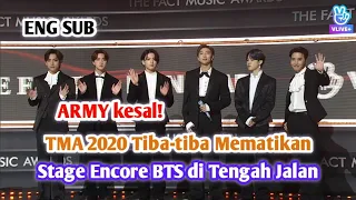 (ENG SUB)2020 TMA’s Abruptly Cuts Off BTS’s Encore Stage Midway Through