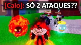 😱DESTRUI um SERVIDOR com a RAÇA HUMAN V4 no Blox Fruits 🔥🥵