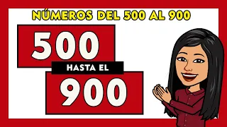 🌼Números del 500 al 900 en letras en español I Spanish Numbers 500-900