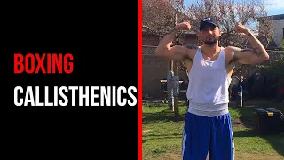 Calisthenics Workout for Boxing. Body weight circuit to get fighting strength.
