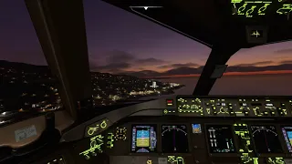 Boeing 777 Landing at Madeira Airport