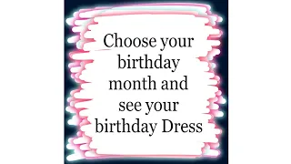 Choose your birthday month and see your birthday Dress #shorts