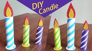 DIY Paper Candle | Diwali Candle Decoration | Paper Candle Making | Paper Craft