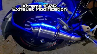 Hero Xtreme 160r Exhaust Modification || Dominar 400 Crash 😓💔 - Full Modification