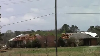 03-17-2021 Moundville, AL Powerflash & Tornado Damage