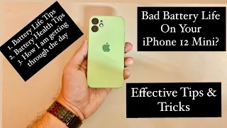 How To Improve Battery Life IPhone 12 Mini |🔥