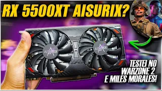 CUSTA R$500!😯RECEBI UMA 5500XT DIRETO DO FABRICANTE!🤔TESTES EM GAMES E DETALHES INTERNOS (NOVA?)🧐